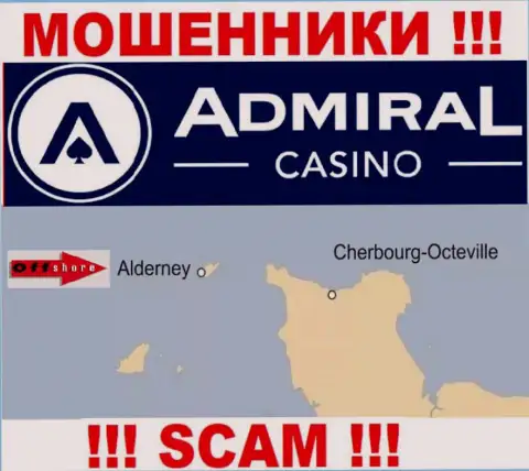 Так как AdmiralCasino Com пустили свои корни на территории Алдерней, отжатые депозиты от них не забрать