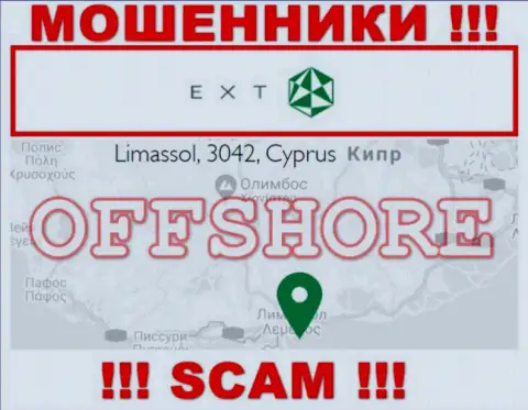 Оффшорные интернет-разводилы EXT LTD скрываются вот здесь - Cyprus