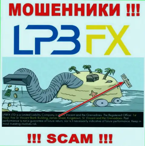 LPBFX - это противозаконно действующая организация, зарегистрированная в оффшоре 1ст Флор, Ферст Сент-Винсент Банк Билдинг, Джеймс-стрит, Кингстаун, Сент-Винсент и Гренадины, будьте крайне внимательны