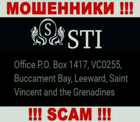 Сент-Винсент и Гренадины это юридическое место регистрации организации StokOptions