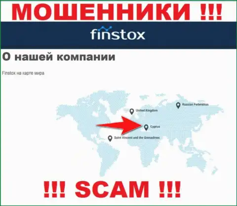 Finstox - это мошенники, их место регистрации на территории Cyprus