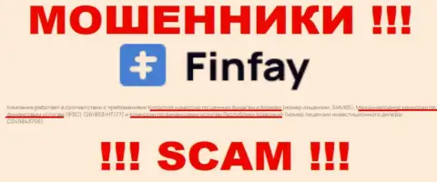 ФинФей - это internet-жулики, незаконные действия которых курируют такие же мошенники - International Financial Services Commission (IFSC)