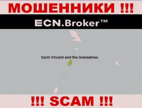 Базируясь в офшоре, на территории Сент-Винсент и Гренадины, ECN Broker спокойно обманывают лохов