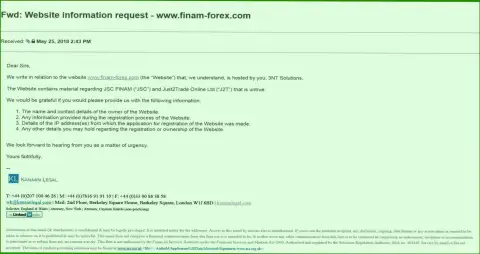 Разводилы из Finam Ltd не прекращают строчить свои тупости про блокировку страницы с отзывами