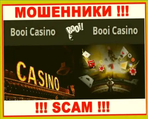 Довольно рискованно взаимодействовать с интернет-аферистами Booi Com, вид деятельности которых Casino